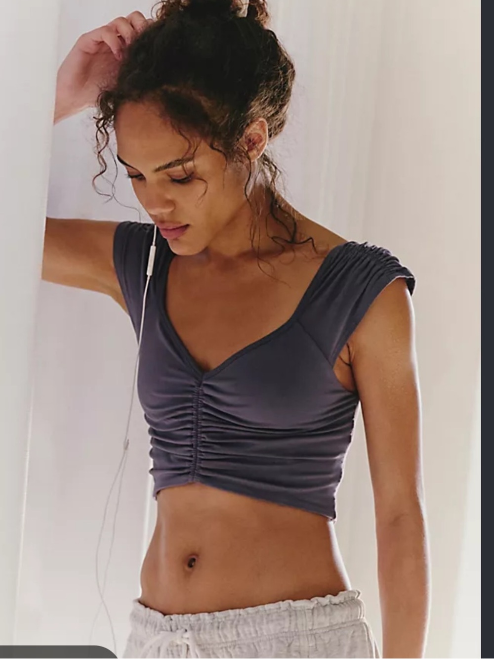 Free people breathe deeper crop top